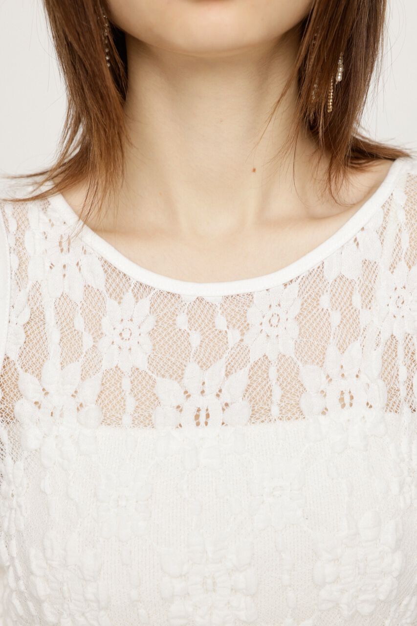 SLY「HOLE LACE トップス」|Tシャツ・カットソー|