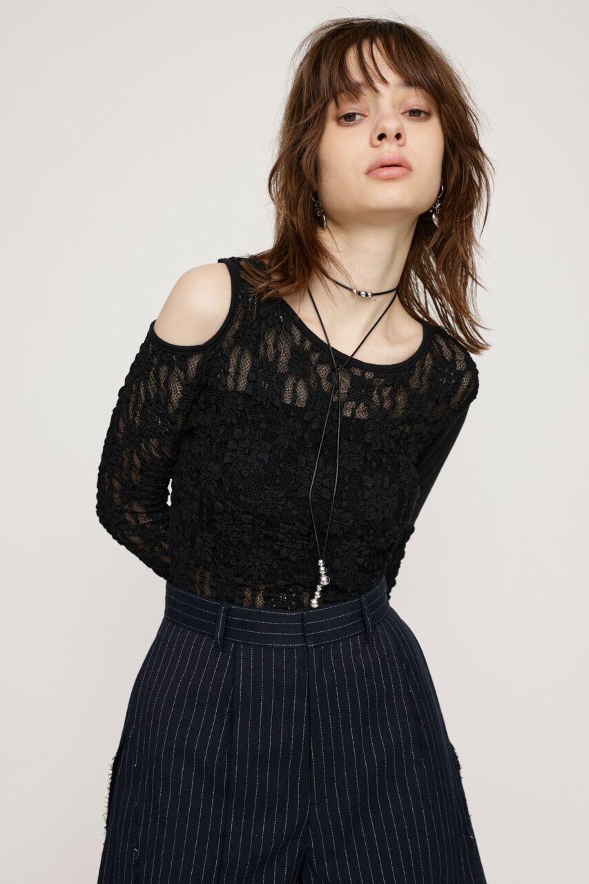 SLY「HOLE LACE トップス」|Tシャツ・カットソー|