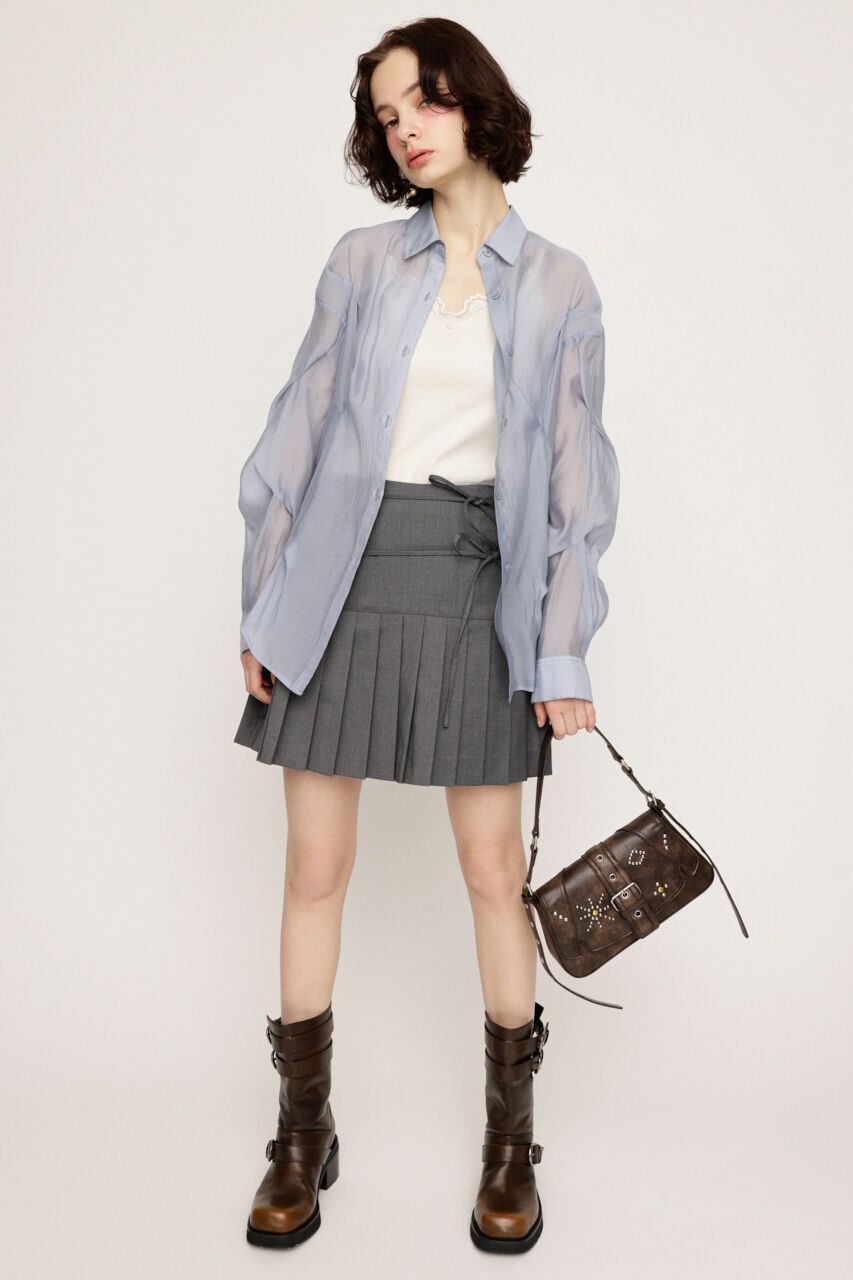 SLY「SHEER TUCKED シャツ」|シャツ・ブラウス|
