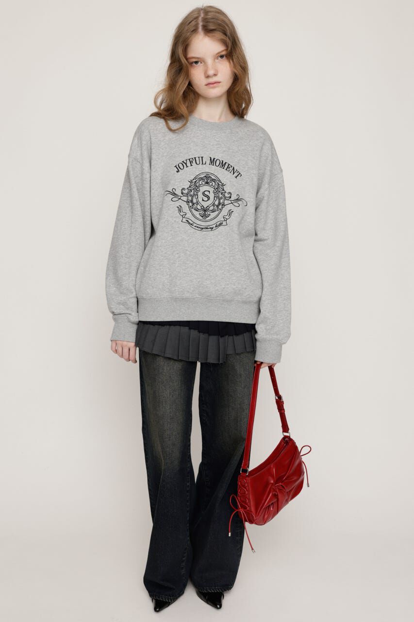 SLY「EMBROIDERY LOGO SW トップス」|パーカー|
