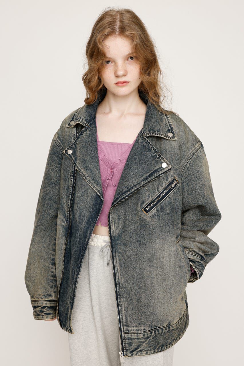 SLY「DENIM RIDERS」|デニムジャケット|BLU