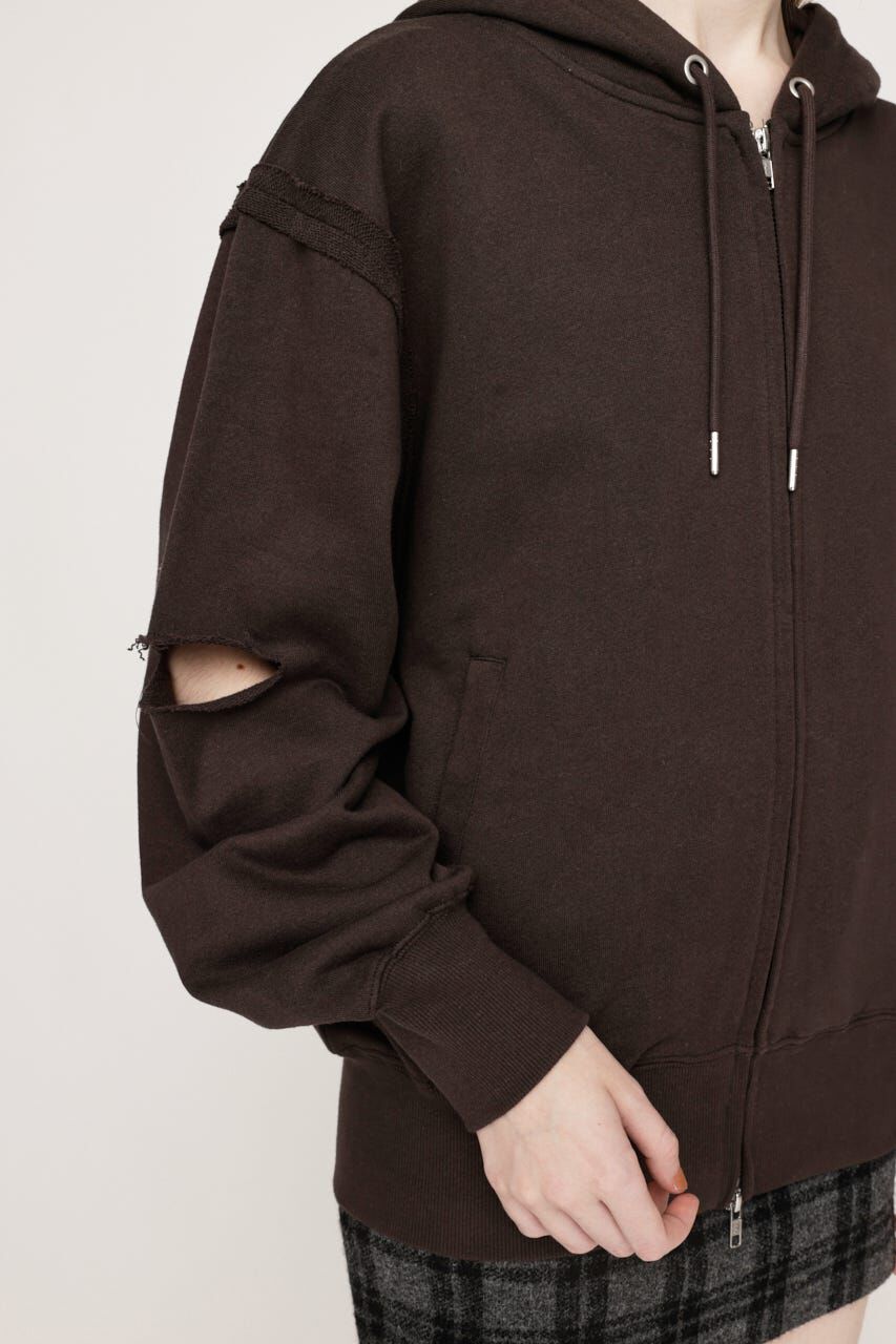 SLY「SLIT ZIP SW パーカー」|パーカー|