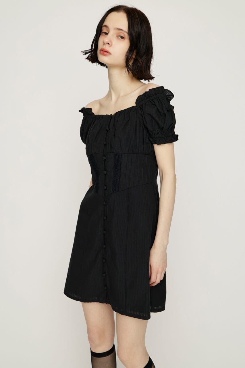 SLY「GATHER RIBBON ショートワンピース」|ワンピース|