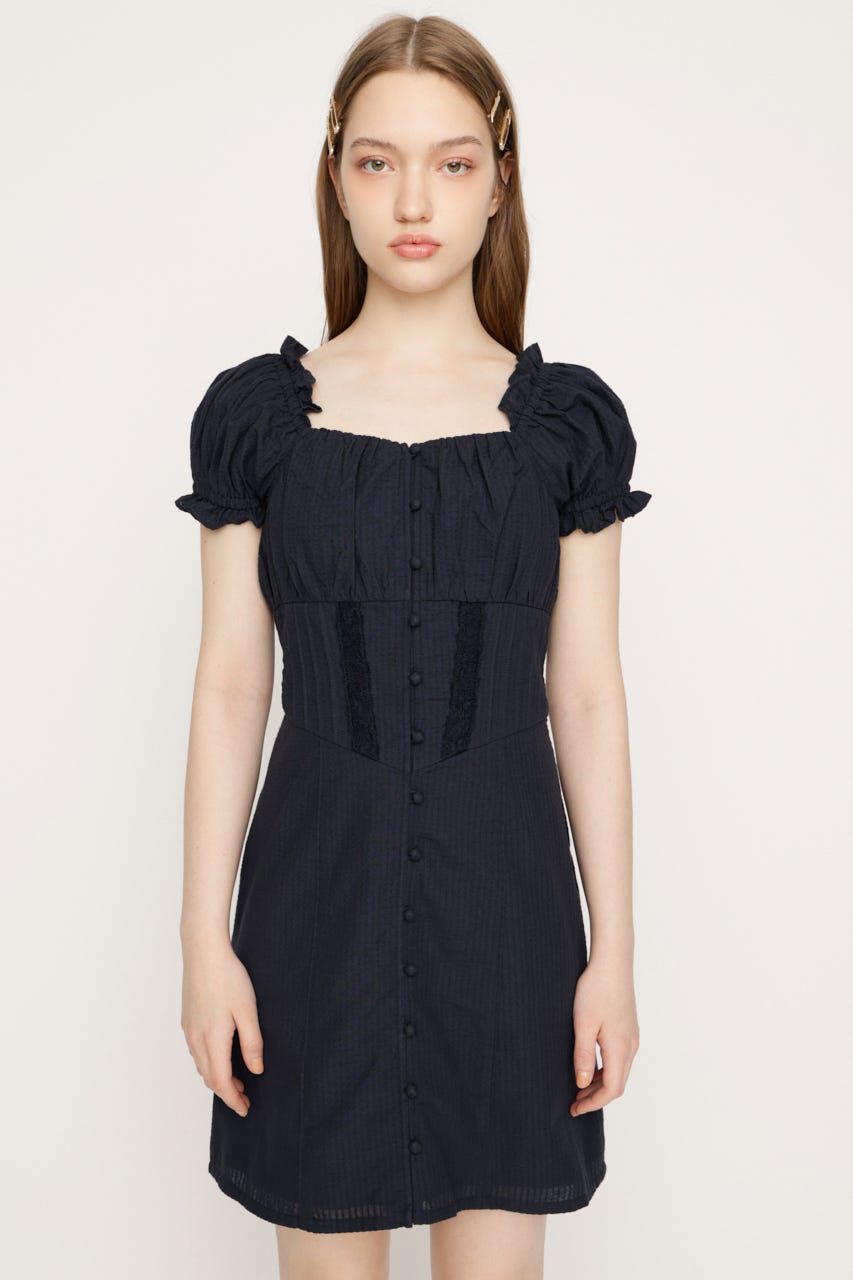 SLY「GATHER RIBBON ショートワンピース」|ワンピース|