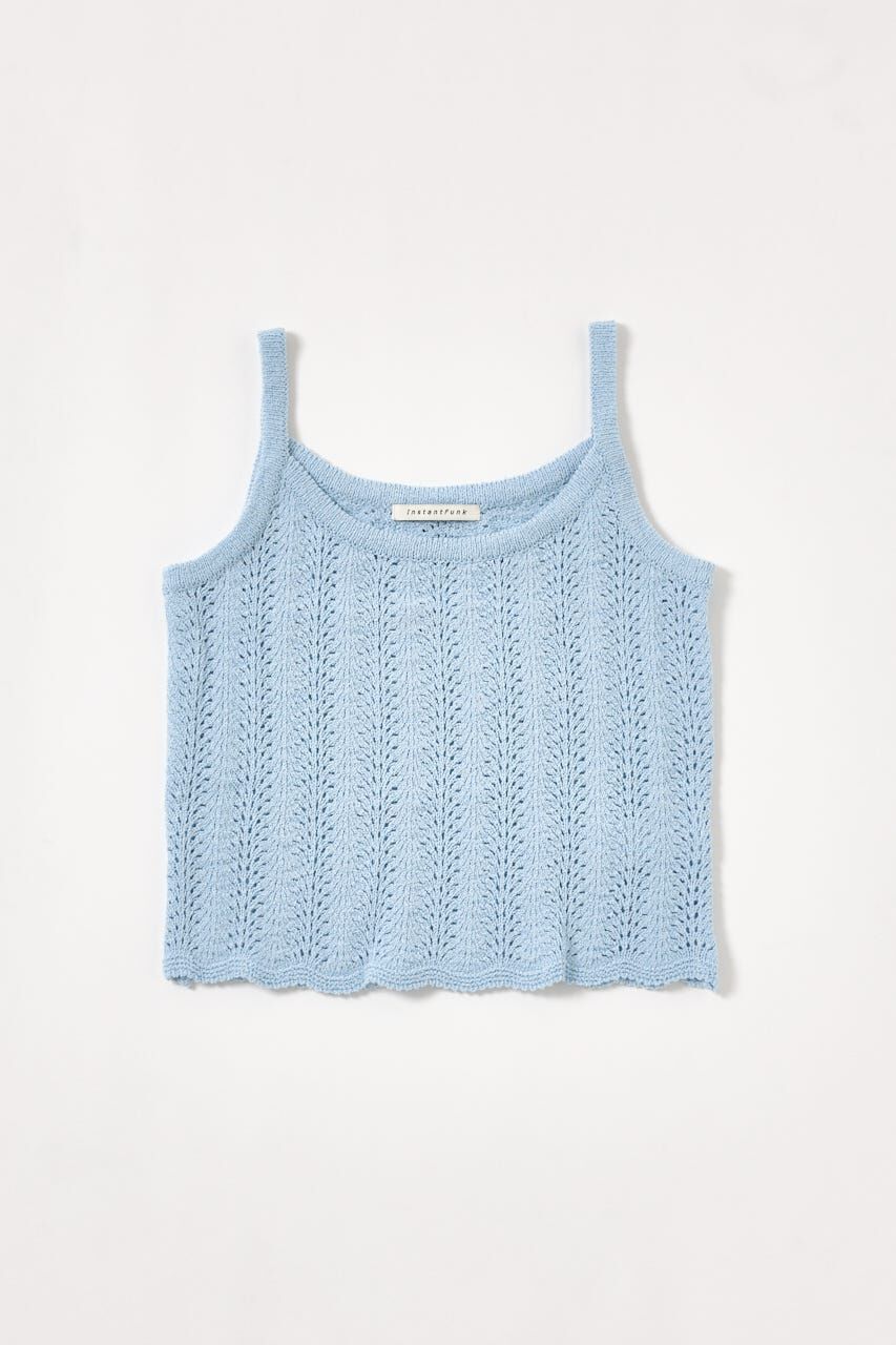 SHEL'TTER SELECT「リボン スリーブレストップ」|キャミソール|L/BLU1