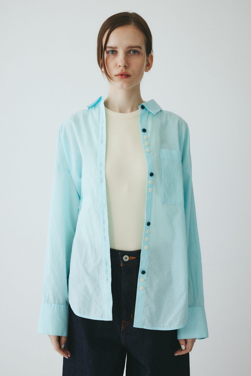 HeRIN.CYE「［予約］Round cut loose shirts」|シャツ・ブラウス|L/BLU1