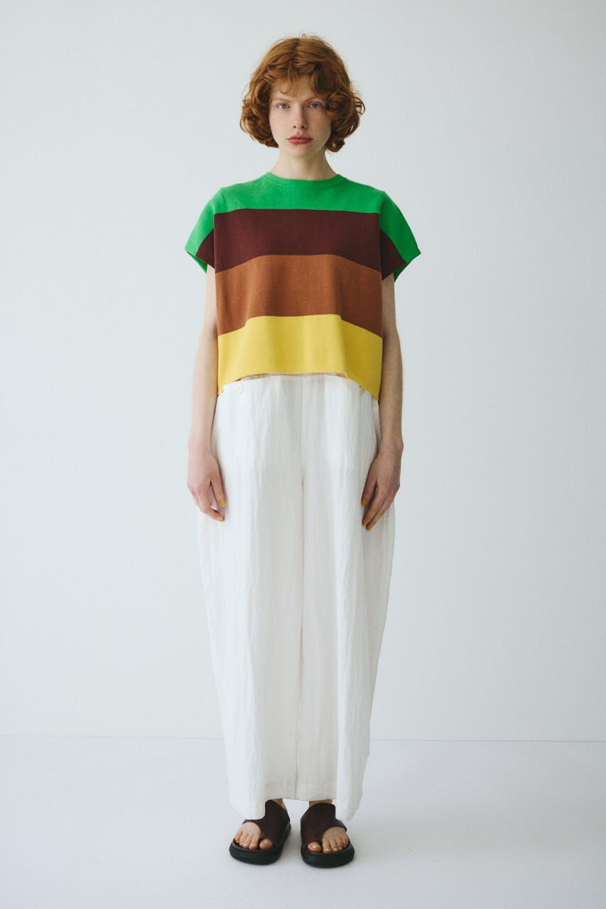 HeRIN.CYE「［予約］Border box tops」|ニット・セーター|