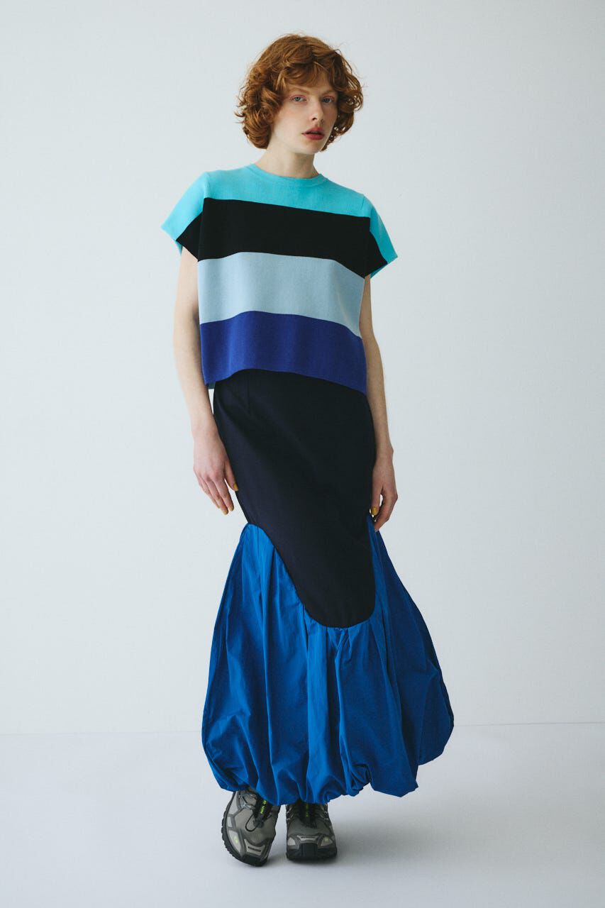 HeRIN.CYE「［予約］Border box tops」|ニット・セーター|