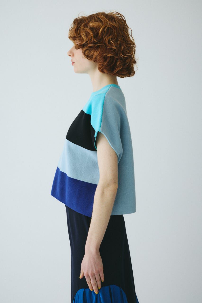 HeRIN.CYE「［予約］Border box tops」|ニット・セーター|