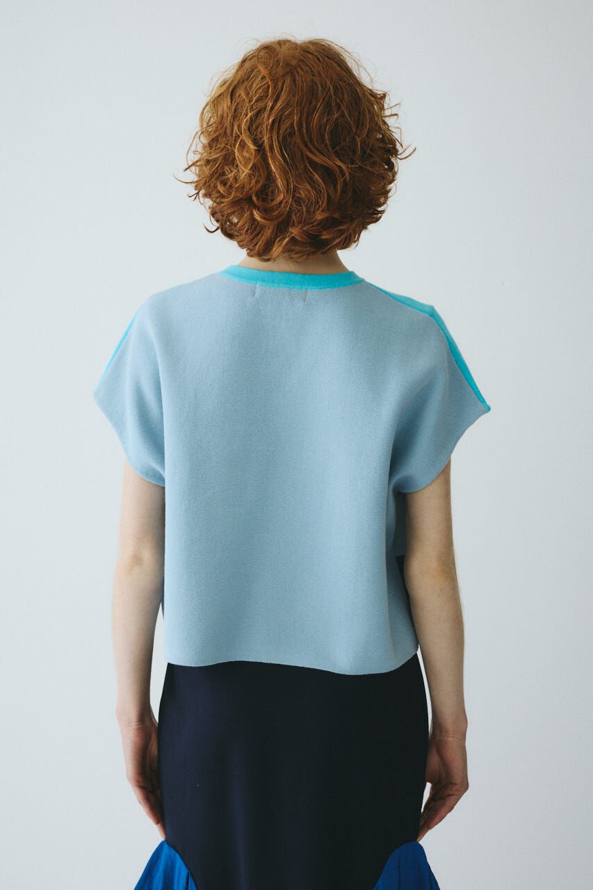 HeRIN.CYE「［予約］Border box tops」|ニット・セーター|