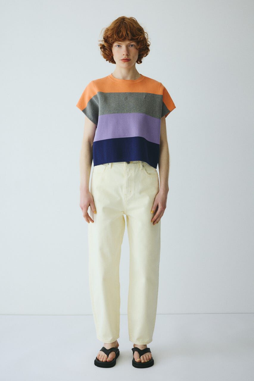 HeRIN.CYE「［予約］Border box tops」|ニット・セーター|