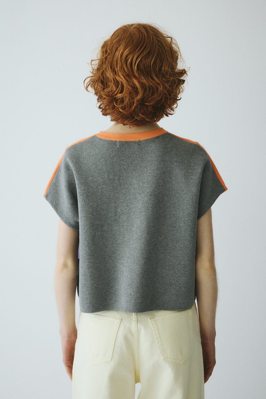 HeRIN.CYE「［予約］Border box tops」|ニット・セーター|