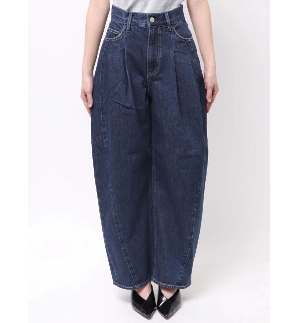 ELENDEEK「PANEL TUK DENIM WIDE PT」|デニム|