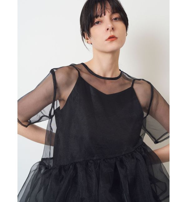 ELENDEEK「【yuumi&times;ELENDEEK】CAMI SET ASYMMETRY BL」|シャツ・ブラウス|