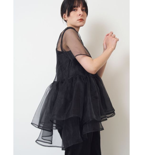 ELENDEEK「【yuumi&times;ELENDEEK】CAMI SET ASYMMETRY BL」|シャツ・ブラウス|