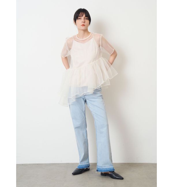 ELENDEEK「【yuumi&times;ELENDEEK】CAMI SET ASYMMETRY BL」|シャツ・ブラウス|