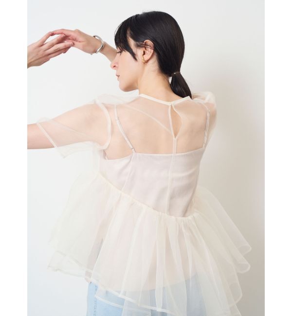 ELENDEEK「【yuumi&times;ELENDEEK】CAMI SET ASYMMETRY BL」|シャツ・ブラウス|