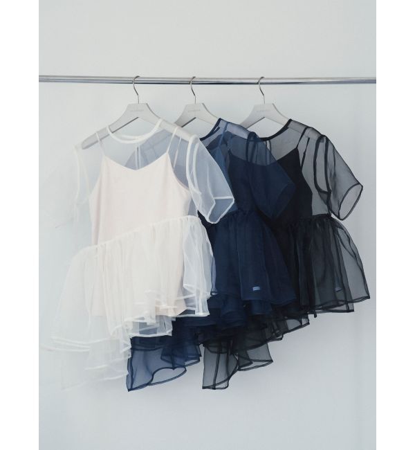 ELENDEEK「【yuumi&times;ELENDEEK】CAMI SET ASYMMETRY BL」|シャツ・ブラウス|