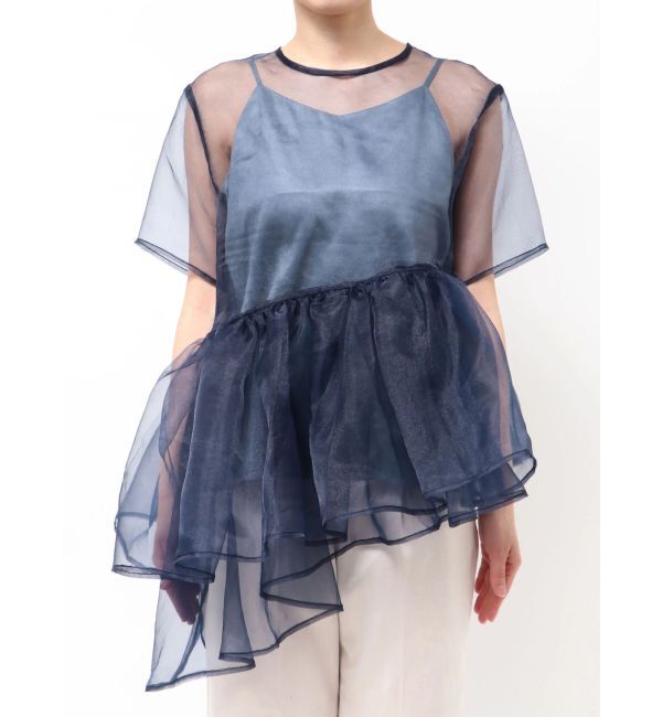 ELENDEEK「【yuumi&times;ELENDEEK】CAMI SET ASYMMETRY BL」|シャツ・ブラウス|