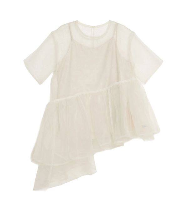 ELENDEEK「【yuumi&times;ELENDEEK】CAMI SET ASYMMETRY BL」|シャツ・ブラウス|