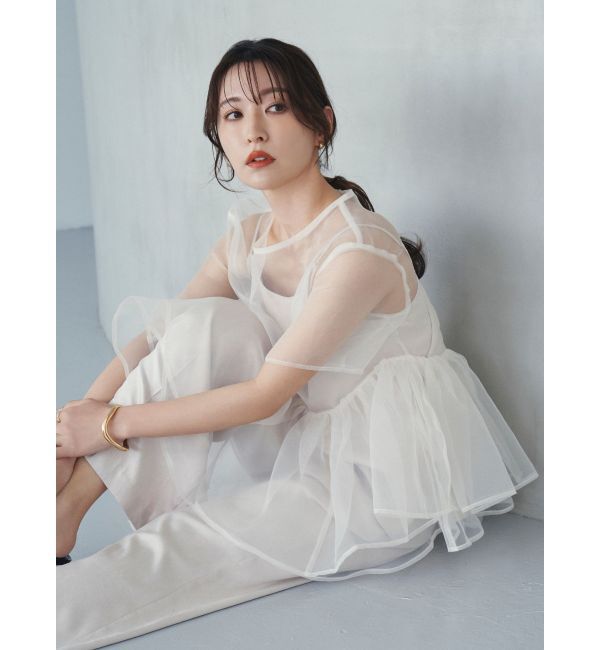 ELENDEEK「【yuumi&times;ELENDEEK】CAMI SET ASYMMETRY BL」|シャツ・ブラウス|