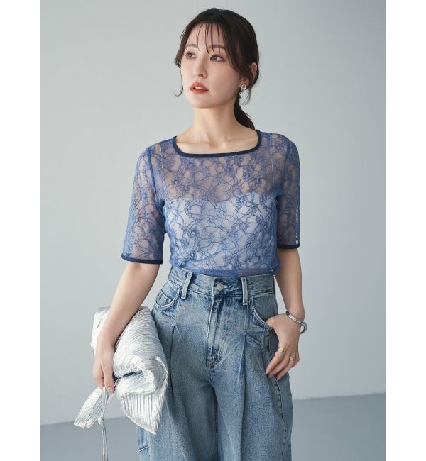 ELENDEEK「【yuumi&times;ELENDEEK】LACE TRIM CS」|Tシャツ・カットソー|