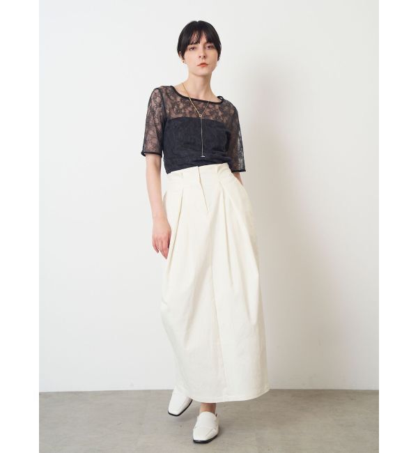 ELENDEEK「【yuumi&times;ELENDEEK】LACE TRIM CS」|Tシャツ・カットソー|