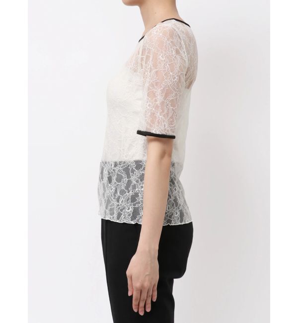ELENDEEK「【yuumi&times;ELENDEEK】LACE TRIM CS」|Tシャツ・カットソー|