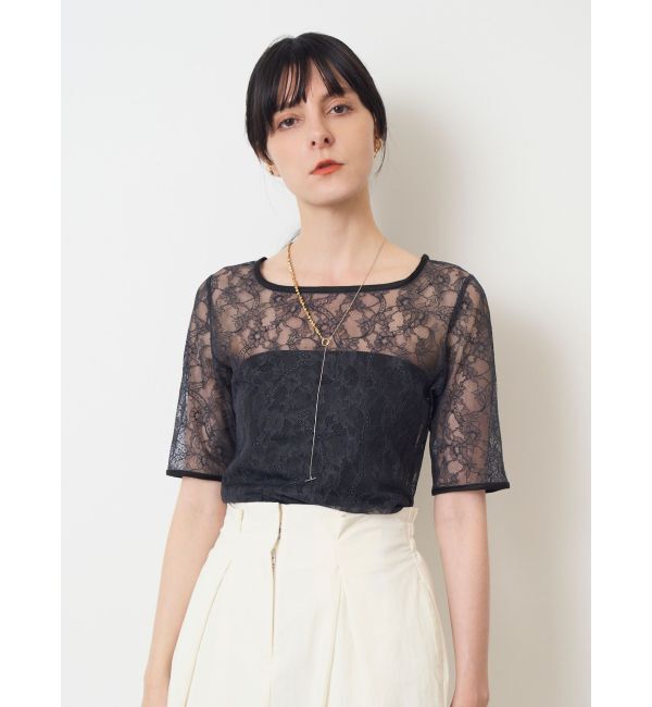 ELENDEEK「【yuumi&times;ELENDEEK】LACE TRIM CS」|Tシャツ・カットソー|