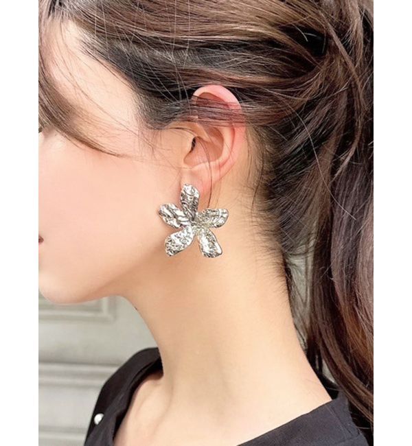 RESEXXY「メタルフラワーピアス」|ピアス|シルバー