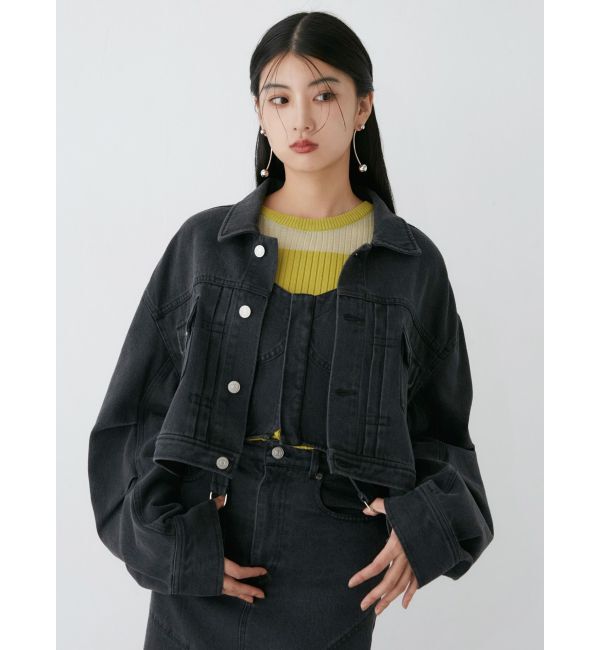 MURUA「ショートデニムジャケット【セットアップ着用可】」|デニムジャケット|