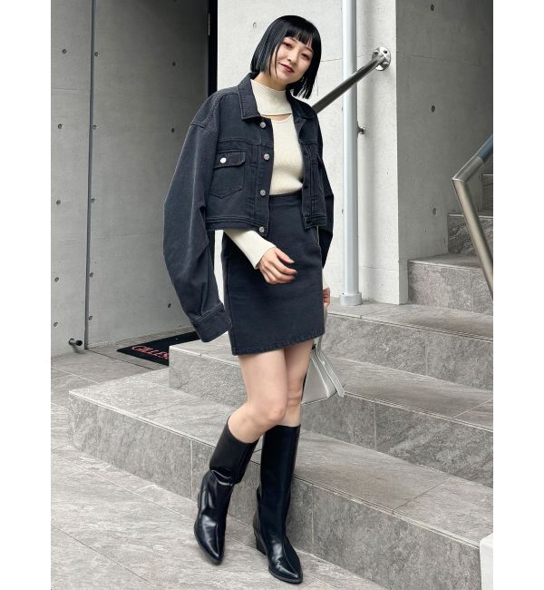 MURUA「ショートデニムジャケット【セットアップ着用可】」|デニムジャケット|