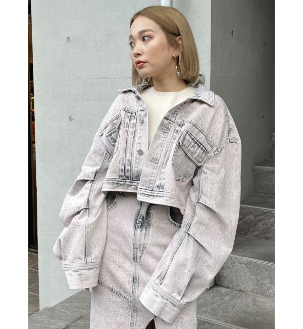 MURUA「ショートデニムジャケット【セットアップ着用可】」|デニムジャケット|