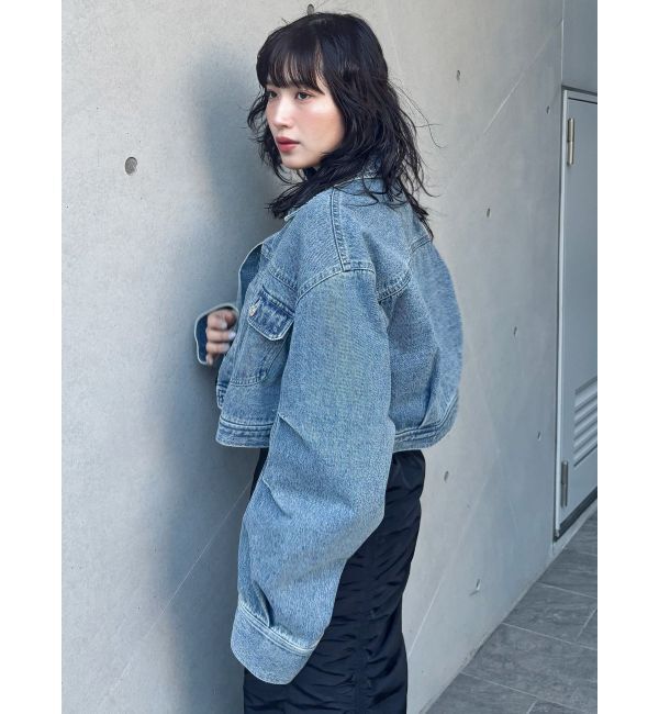 MURUA「ショートデニムジャケット【セットアップ着用可】」|デニムジャケット|