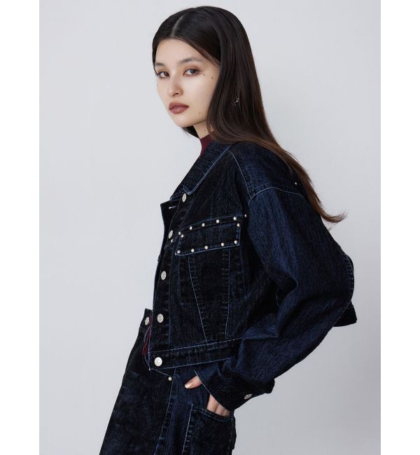 MURUA「フロッキーデニムジャケット」|デニムジャケット|