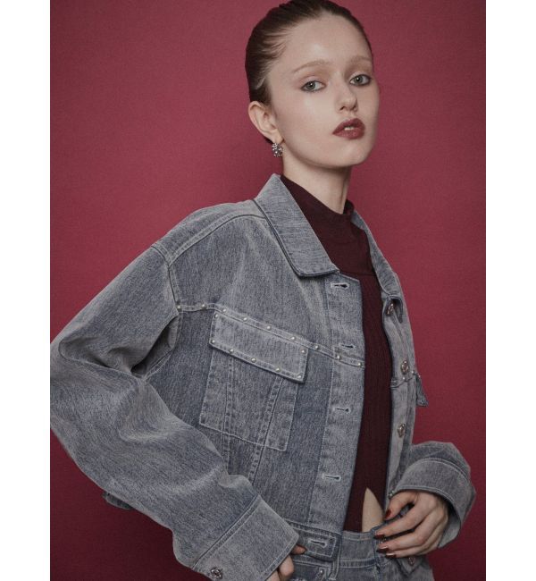 MURUA「フロッキーデニムジャケット」|デニムジャケット|