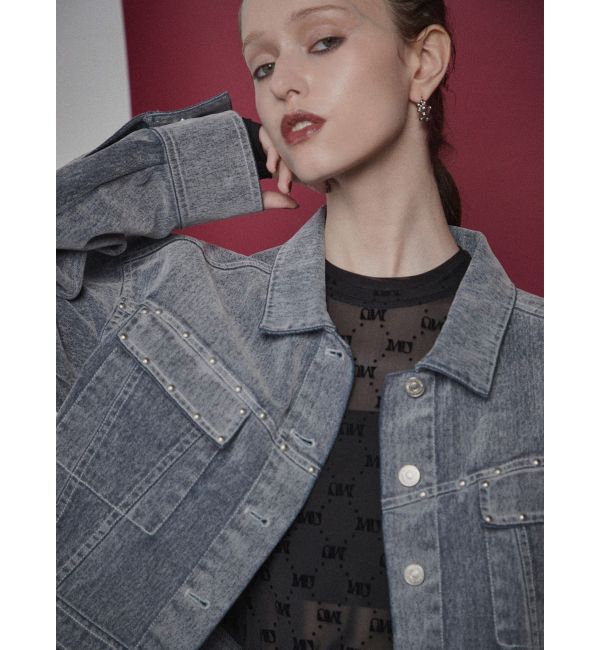 MURUA「フロッキーデニムジャケット」|デニムジャケット|