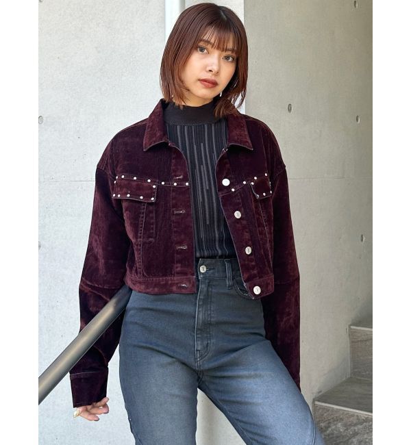 MURUA「フロッキーデニムジャケット」|デニムジャケット|