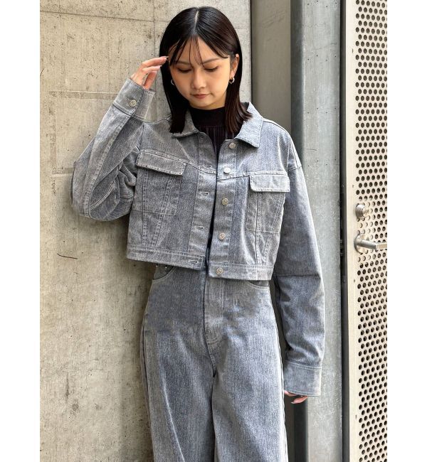 MURUA「フロッキーデニムジャケット」|デニムジャケット|