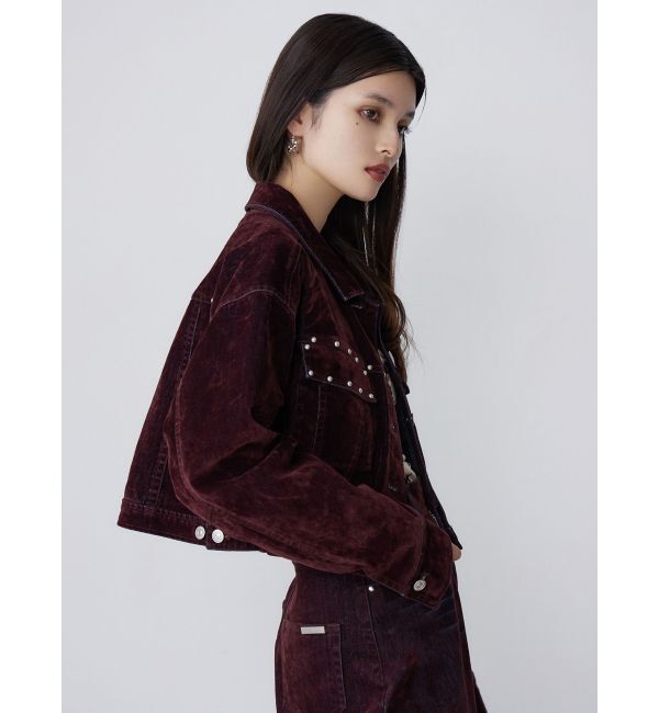 MURUA「フロッキーデニムジャケット」|デニムジャケット|