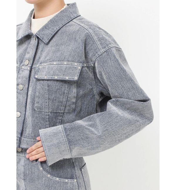 MURUA「フロッキーデニムジャケット」|デニムジャケット|