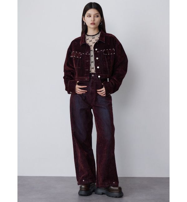 MURUA「フロッキーデニムジャケット」|デニムジャケット|