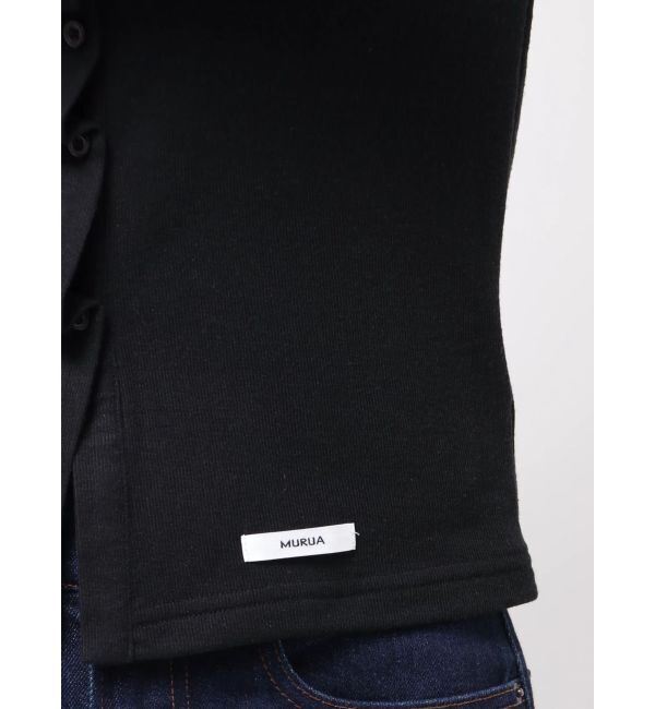 MURUA「ウェーブバイカラーカーデトップス」|カーディガン|