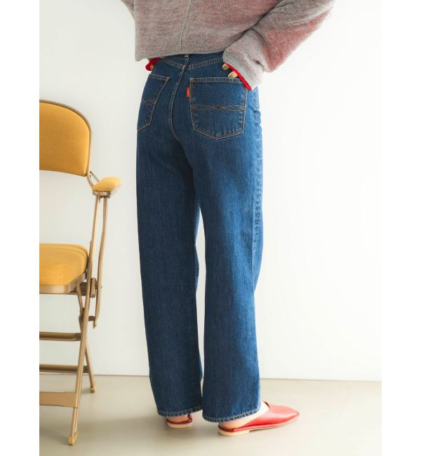 Ungrid「ハイウエストルーズストレートデニム」|デニム|