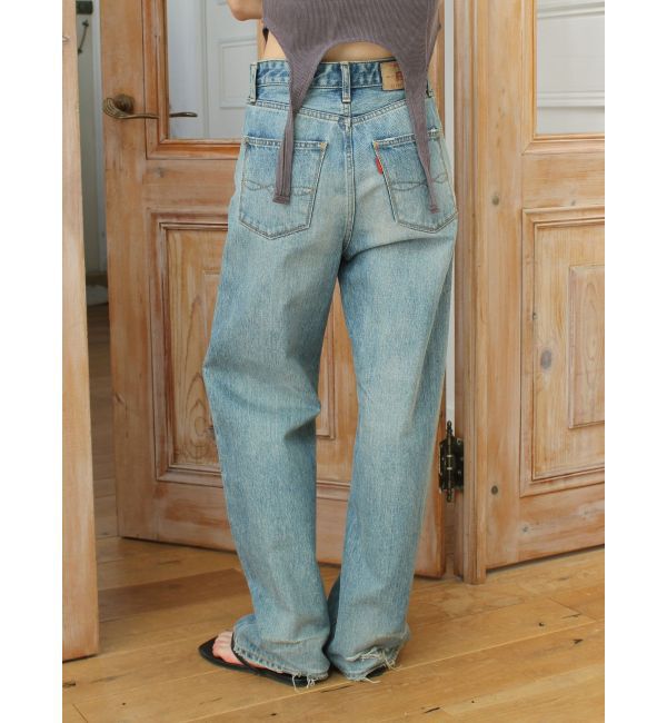 Ungrid「ハイウエストルーズストレートデニム」|デニム|