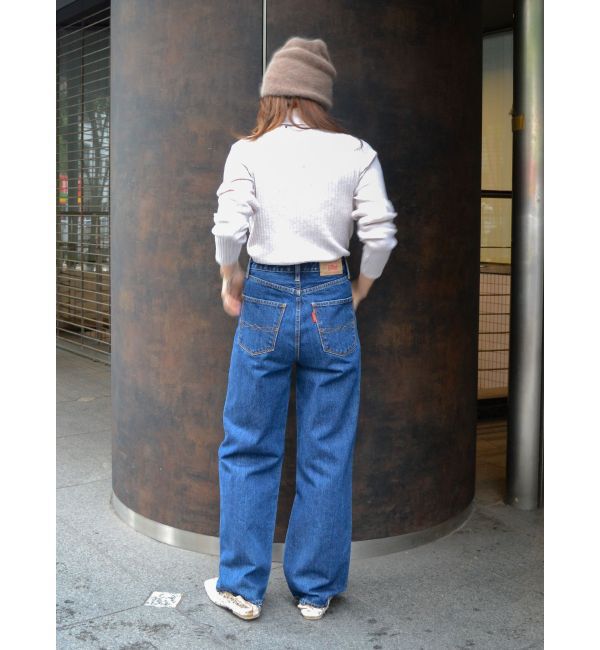 Ungrid「ハイウエストルーズストレートデニム」|デニム|