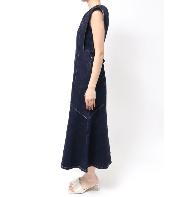 LAGUNAMOON「【Leeコラボ】フレアスリーブデニムワンピース」|ワンピース|