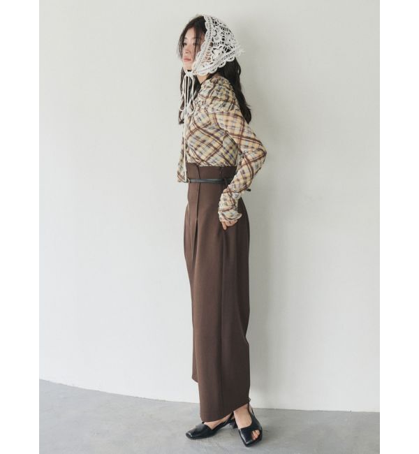 LAGUNAMOON「バイカラーベルトパンツ」|その他|