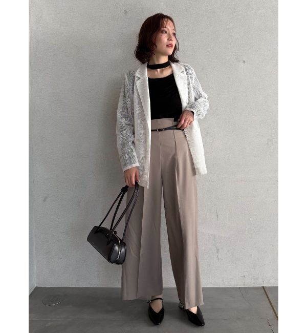 LAGUNAMOON「バイカラーベルトパンツ」|その他|