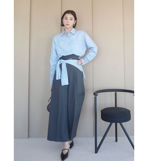 LAGUNAMOON「バイカラーベルトパンツ」|その他|